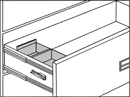 Card and Check Filing Cabinet Trays