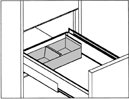 Card and Check Filing Cabinet Trays