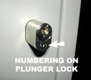 Plunger Lock Numbering